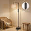 Lampe sur pied intelligente avec télécommande, 350? Bras pivotant réglable et gradation continue, design rétro avec abat-jour en lin pour le salon, la chambre à coucher ou le bureau à domicile