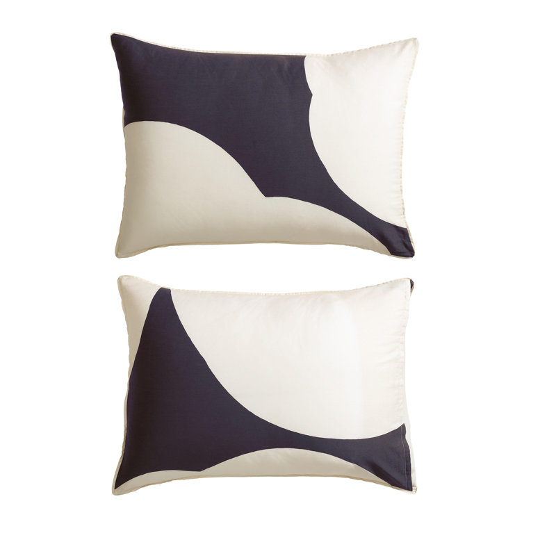 Iso Unikko Organic 100% Cotton Standard Duvet Cover Set, King Duvet Cover + 2 King Shams
