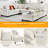 111.8" U-Shaped Chenille Sectional Sofa - 6-Seater with Movable Storage Ottoman, 330 lb/Seat Capacity-1567298584