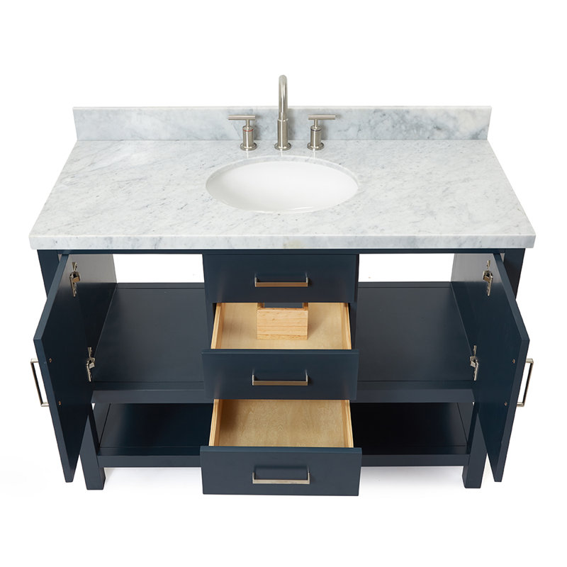 Bayhill 49'' W Single Vanity, Midnight Blue