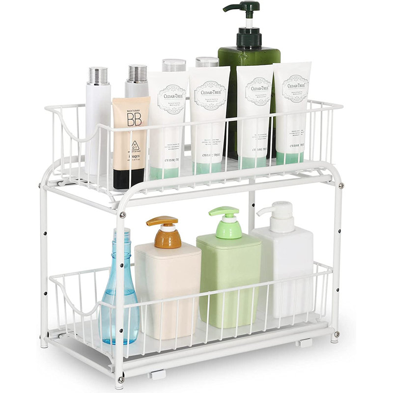 Fritze Cabinet Shelving Rack, White