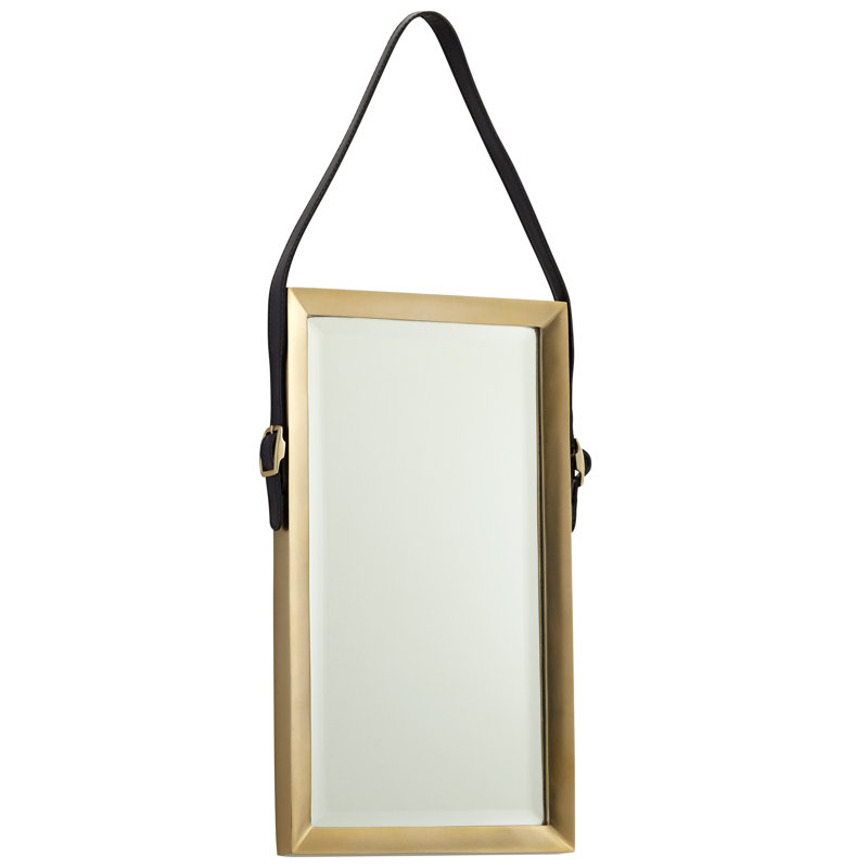 Venster Metal Mirror, Antique Brass, 12" x 12"