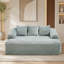 Chaise longue d'intérieur surdimensionnée et comprimée avec coussins décoratifs et accoudoirs, canapé-lit rembourré en chenille-856688268