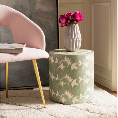 Blossom Inlay End Table