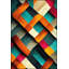 Tapis lavable à motifs superposés-848297570