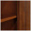 Console rétro de 40 pouces avec tablette de rangement, canapé en bois de pin espresso clair pour entrée, salon et couloir avec tablettes réglables