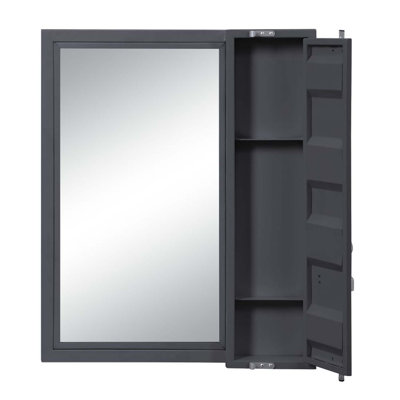 Cargo Vanity 26"x32" Mirror, Gunmetal Finish