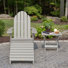 Essential Adirondack Chair With Essential Folding Ottoman And Folding Side Table