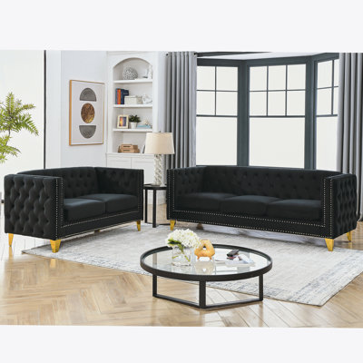 Zanayah 2 - Piece Velvet Living Room Set by Mercer41