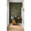 Teak Wood Console Table, Iron Sheet Top