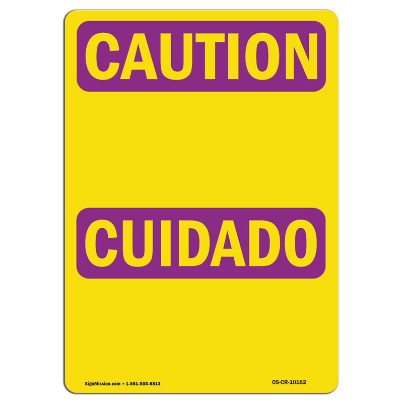 Caution Radiation Sign, 24" H x 18" W x 0.1" D