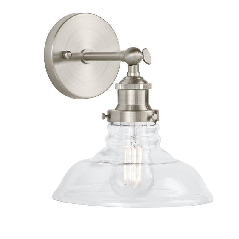 Weilers Armed Sconce, Brushed Nickel