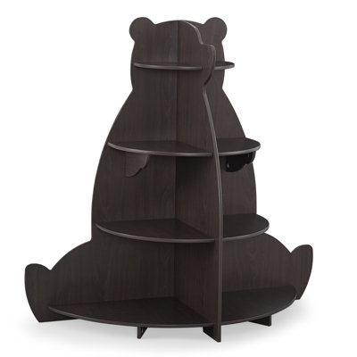 Delta Children Bear Bookcase - Greenguard Gold Certified, Crafted Walnut