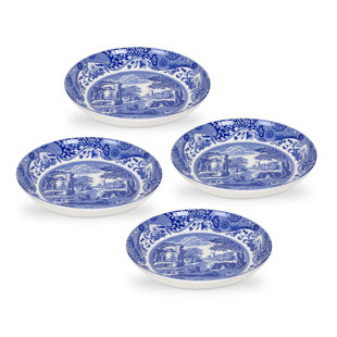 Classic Blue Italian - Pasta Bowls (Set of 4)