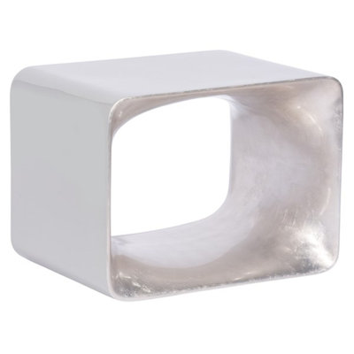 Retro Stone Floor Shelf End Table with Storage