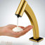 Brushed Gold Automatic Soap Dispenser Elegant Touchless Design for Modern Spaces