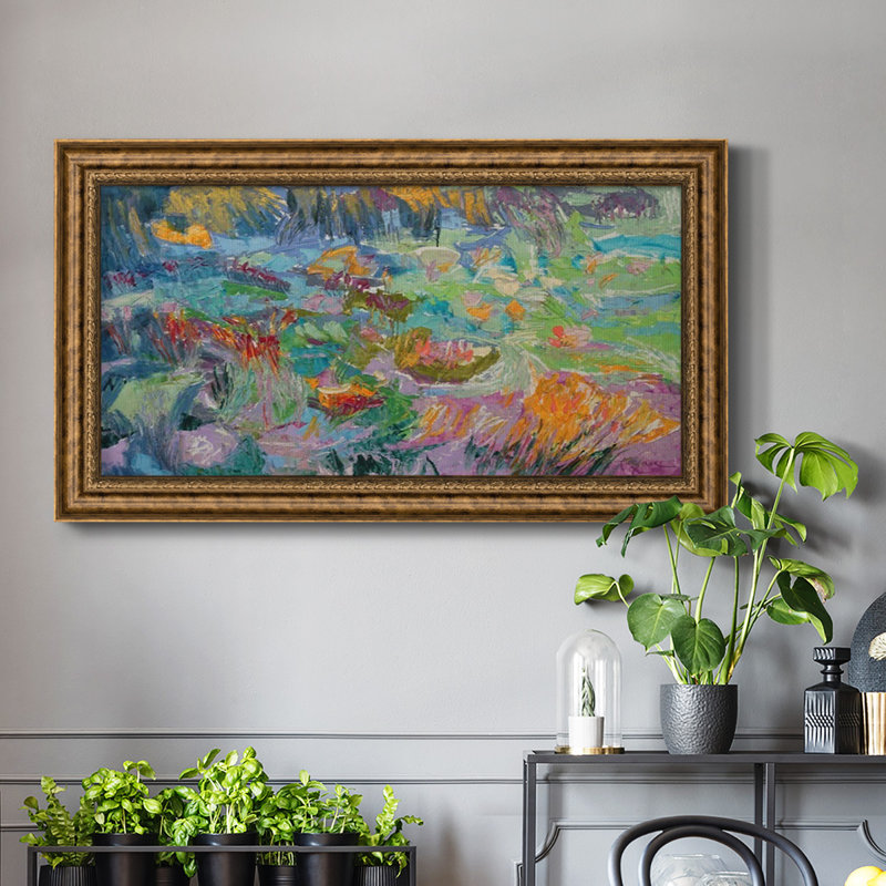 «Morning Prayer», peinture sur toile à cadre unique, H 25 po x l 45 po x P 1 po