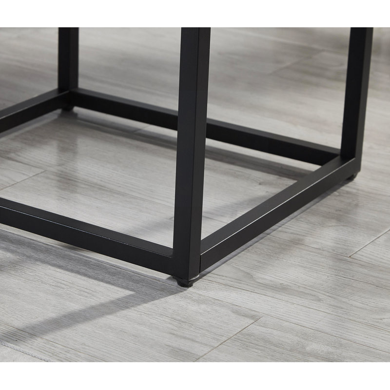 Table de bout avec rangement Contemporary, Gris