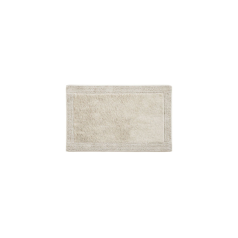 Tapis 100% coton touffeté 3000 g / m² réversible 21 x 34 po, Naturel, L 34 po x l 21 po