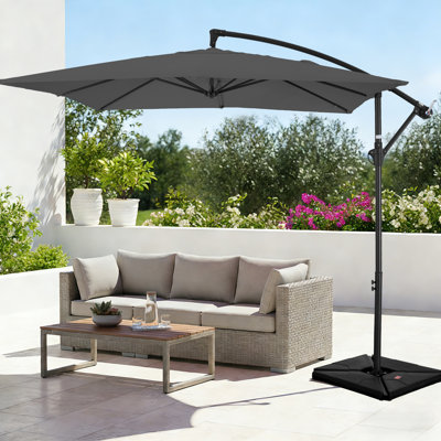 Beeram 96'' x 96'' Cantilever Umbrella with Counterweight