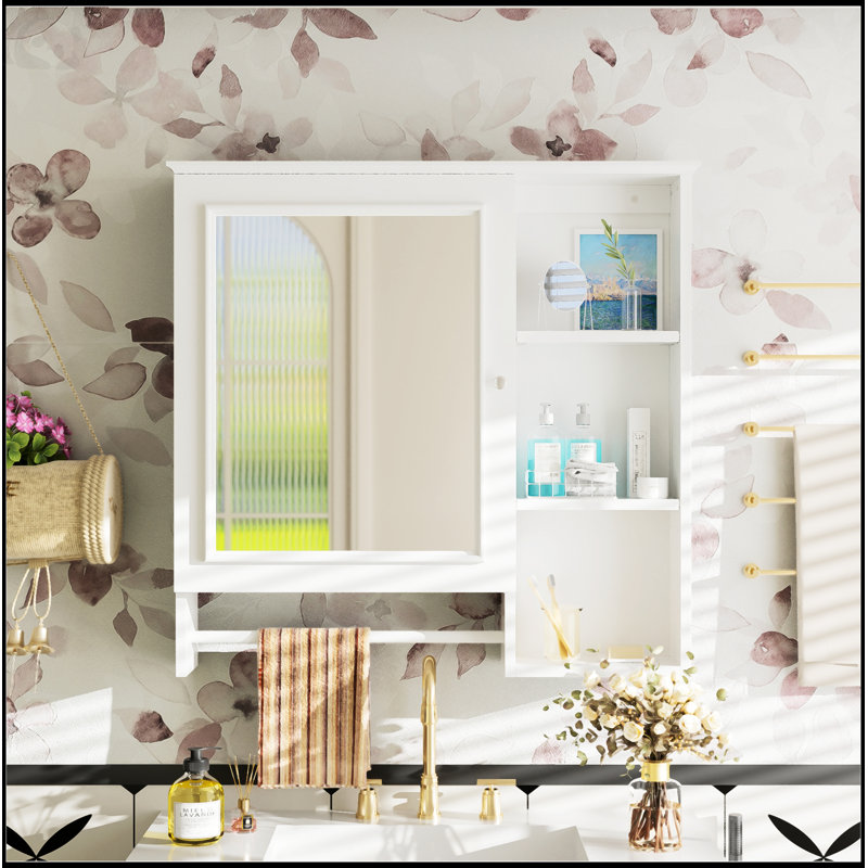 Wall Mounted Bathroom Storage Cabinet, White