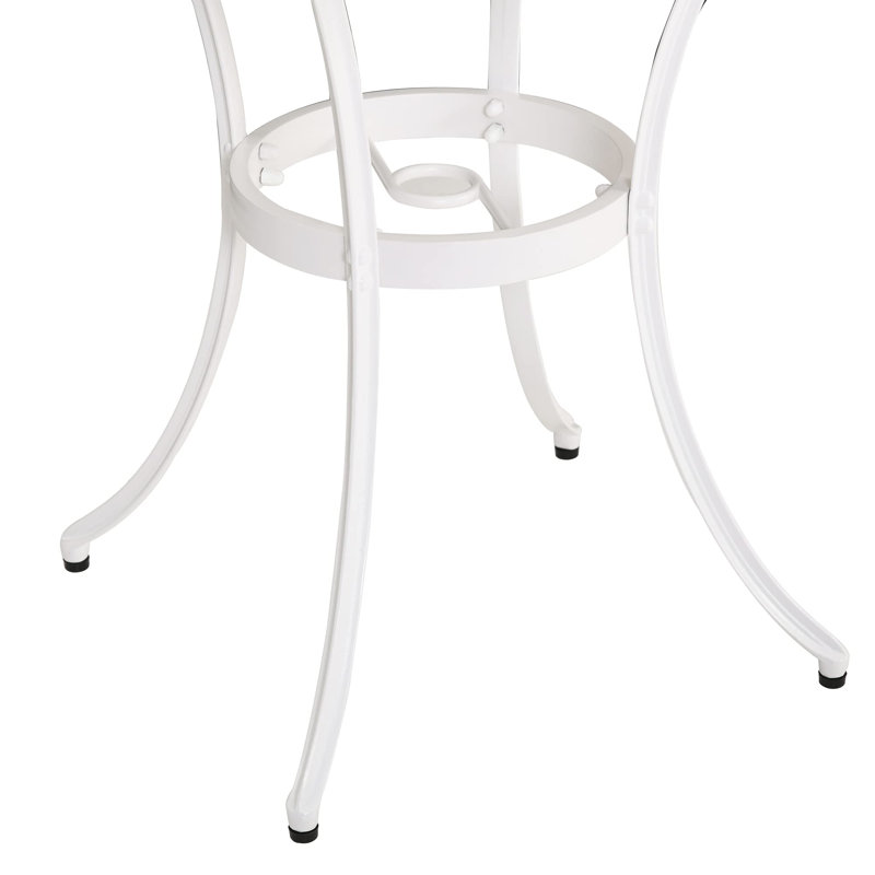 Patio Dining Set with, White