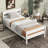 Twin Bed with Headboard and Footboard-2120954607