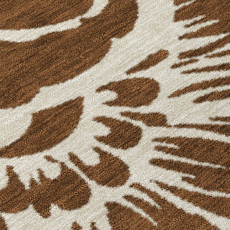 Alfonzo Washable Floral Indoor / Outdoor Rug, Rectangle 9' x 12'