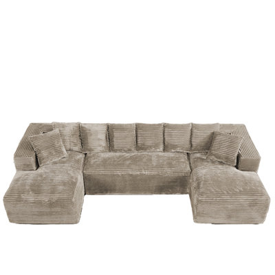 Canapé modulaire surdimensionné avec coussins Adame Boneless Compression