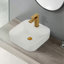 Lavabo de comptoir carré à finition carrée (finition blanche) d'Uswa Certifié CUPC-135106035