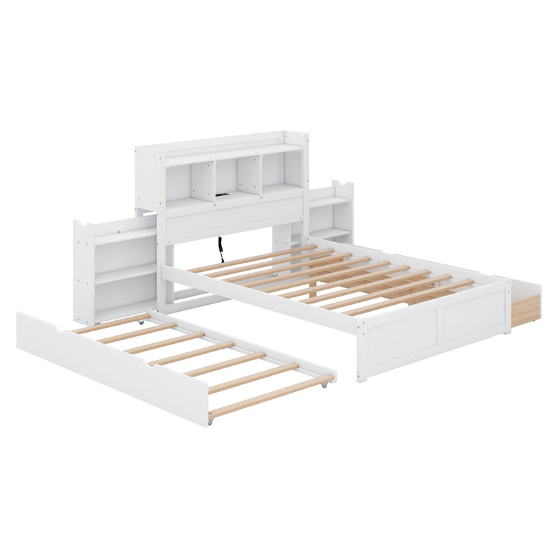 Lit bibliothèque Cardorius, Blanc
