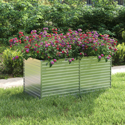 Boîte à fleurs d'extérieur en métal Palmi
