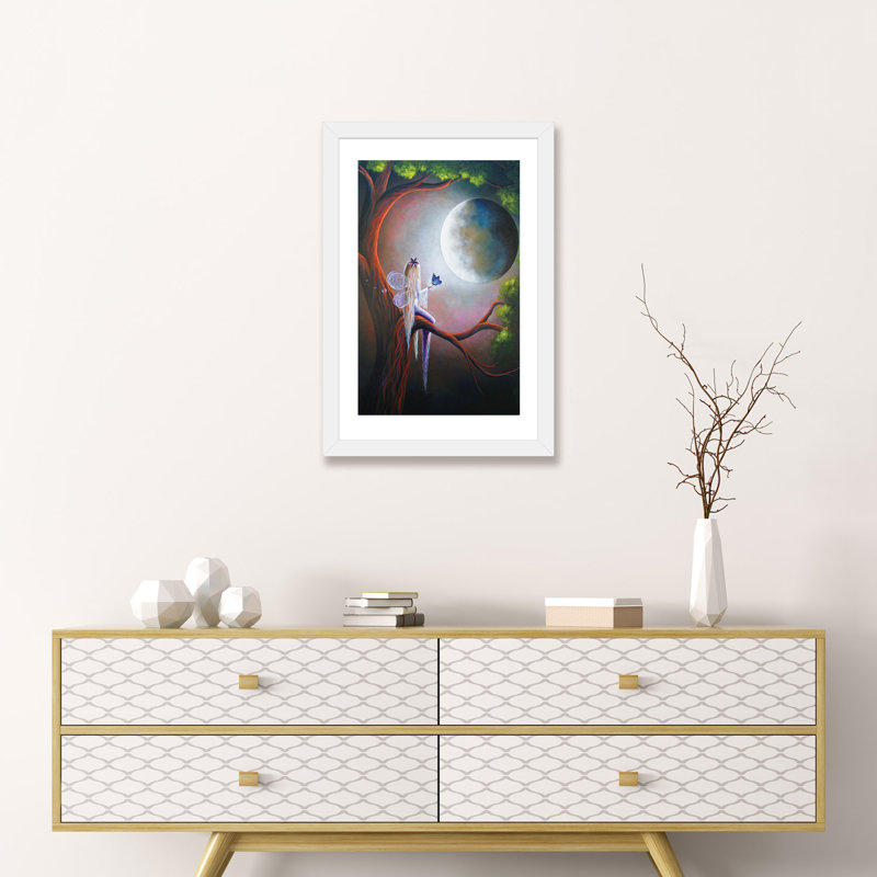 «Enchanted Beginnings» - Impression, H 24 po x l 16 po x P 1 po, Papier beaux-arts encadré blanc