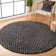 Bohemian Hand-Woven Black Area Rug