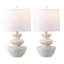 Ensemble de 2 lampes de table en résine Serra 18 pouces