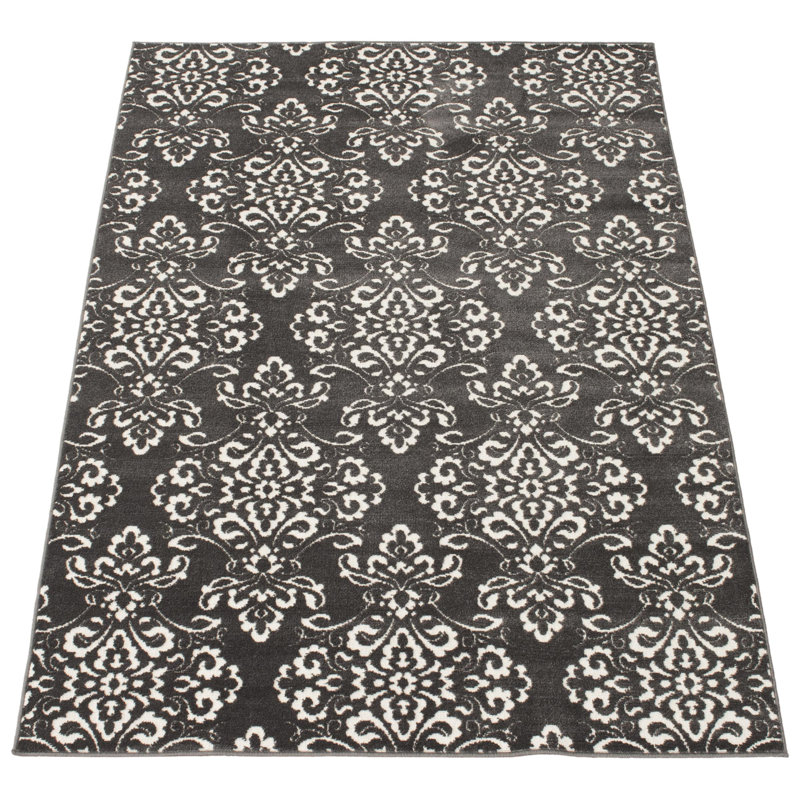 Rosalba Damask Indoor Rug, Rectangle 5'3" x 7'7"
