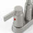 Modern Double Handle High-Arc Centerset Bathroom Faucet(Set of 2)-128613806
