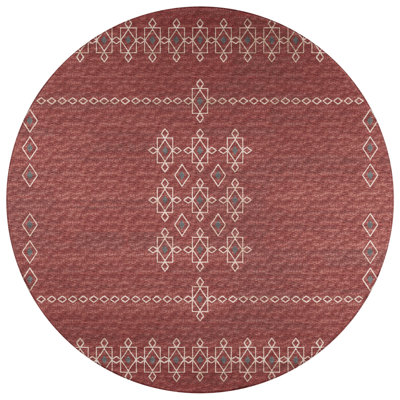 Anberlynn Chenille Washable Southwestern Rug