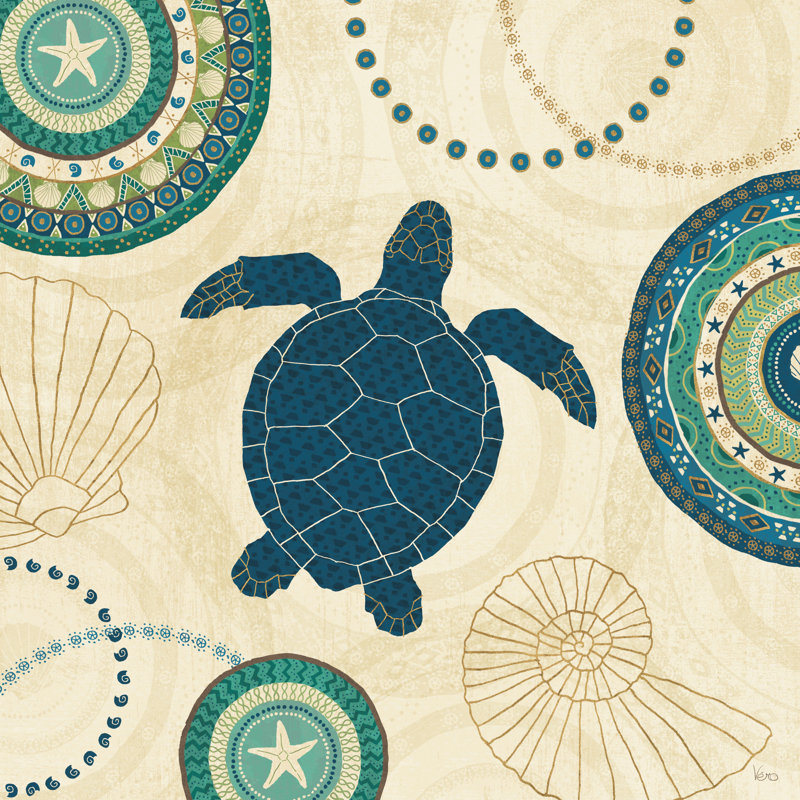 Coastal Treasure I by Veronique Charron - Wrapped Canvas Print, 51cm H x 51cm W