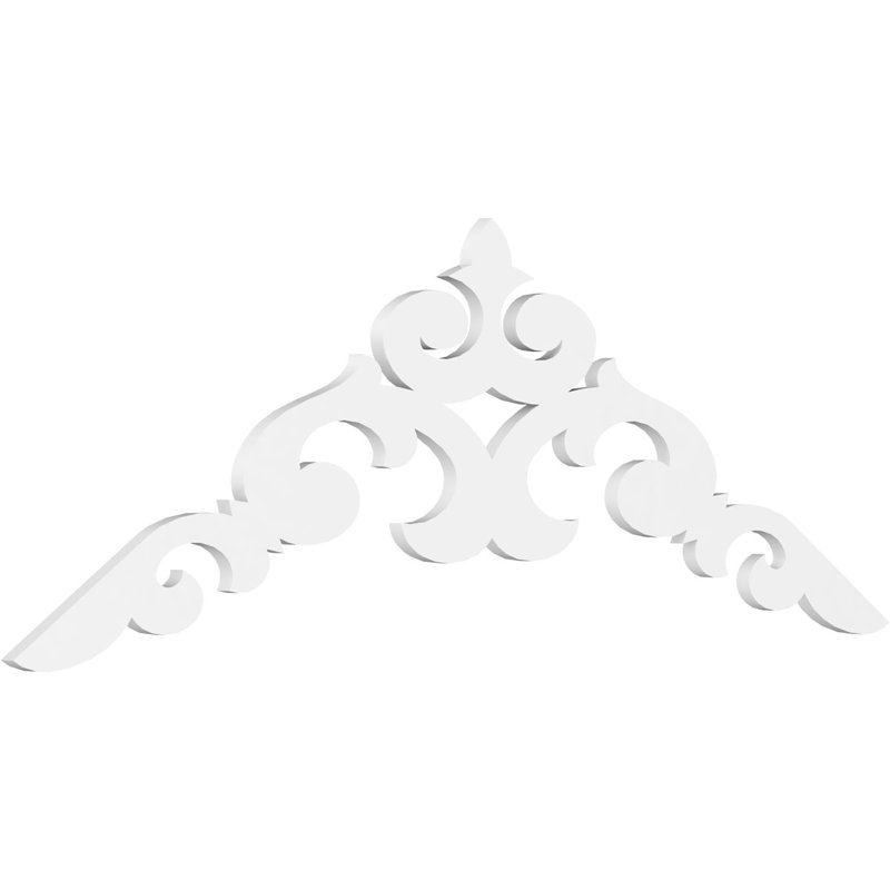 Kendall Architectural Grade PVC Gable, 24" H x 72" W x 1" D, 8/12