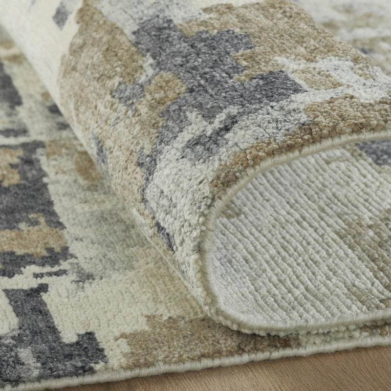 Tempo Urban Fossil Hand-Knotted Wool Area Rug, Runner 2'6" x 10'