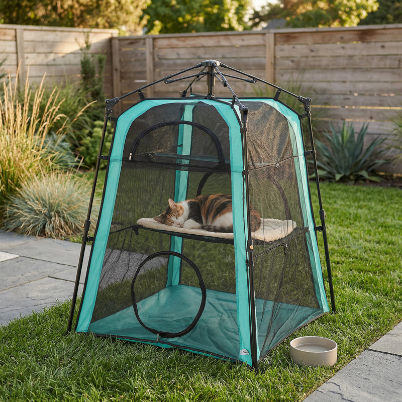 3-Tier Cat Tent Portable Pet Tent for Indoor Outdoor