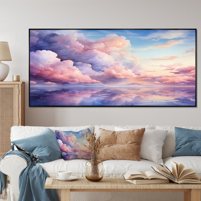 Purple And Pink Pastel Coloured Sky - Sky Wall Art