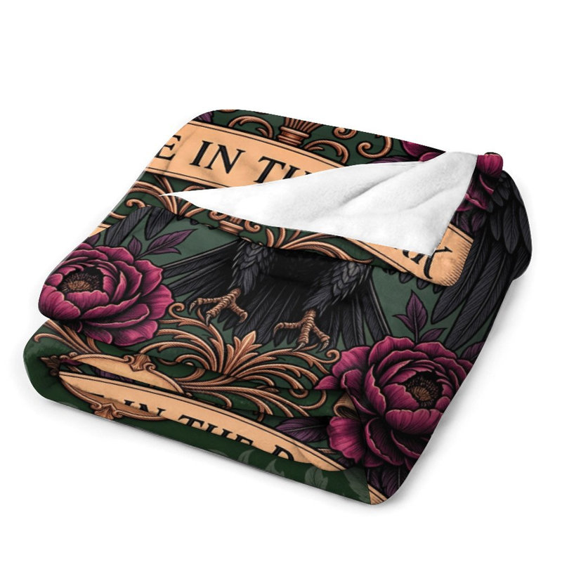 Jeté Black Eagle avec flanelle de luxe, couverture douce et chaude pour le canapé-lit du salon, 30 po x 40 po