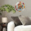 Casse-noisette-Horloge-Avec-Tissu-Pétales Art - Horloge murale moderne en verre 12 po