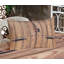 Drap-housse et coussin décoratif en bois Ambesonne, brun pâle-106792678