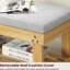 Banc de rangement pour hall d'entrée avec coussin et espace réglable pour une utilisation optimale 3 tablettes de style pratique