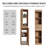 Avonmere 59"H Wall-Mounted Bathroom Cabinet