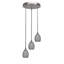Luminaire suspendu en grappe à 3 lumières avec verre matriciel 5,5 po Fidela-326291914-391125456-391125455
