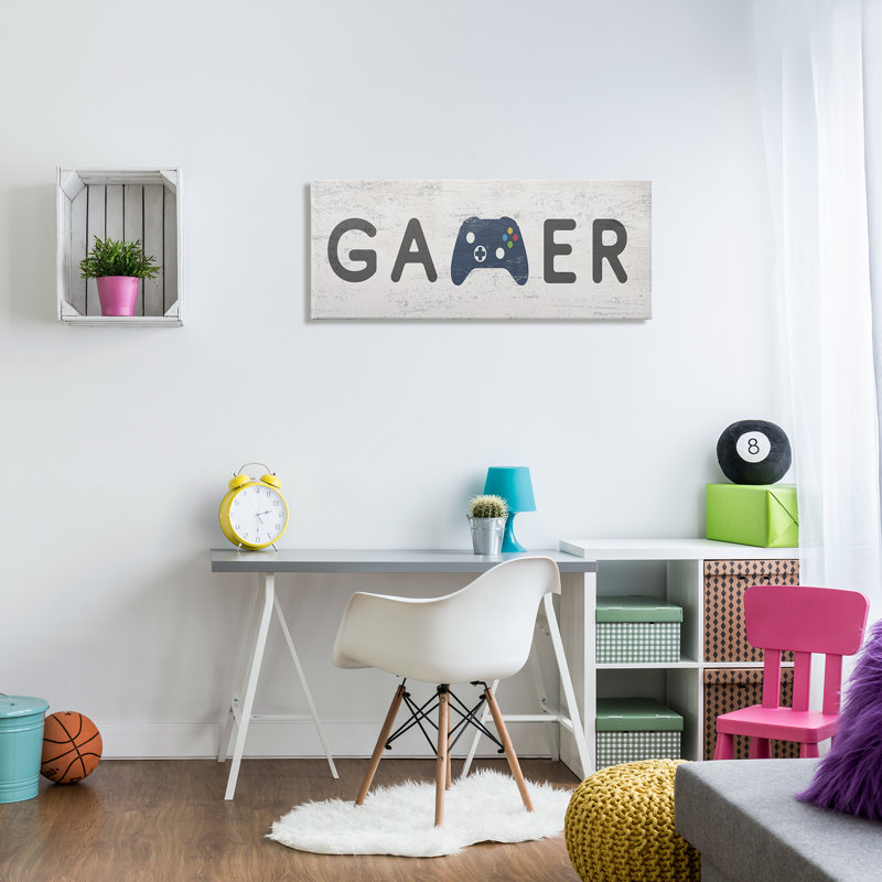 Gamer, H 17 po x l 40 po x P 1,5 po, Toile tendue